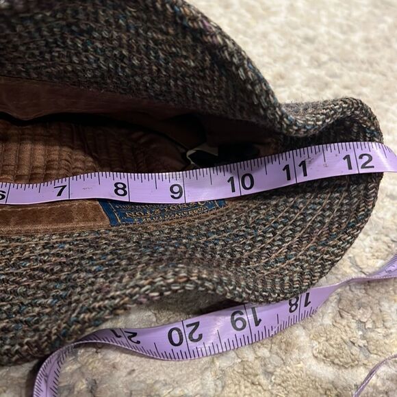 VTG Pendleton Fedora Hat Brown 100% virgin Wool Size M made in USA GUC - Picture 8 of 8